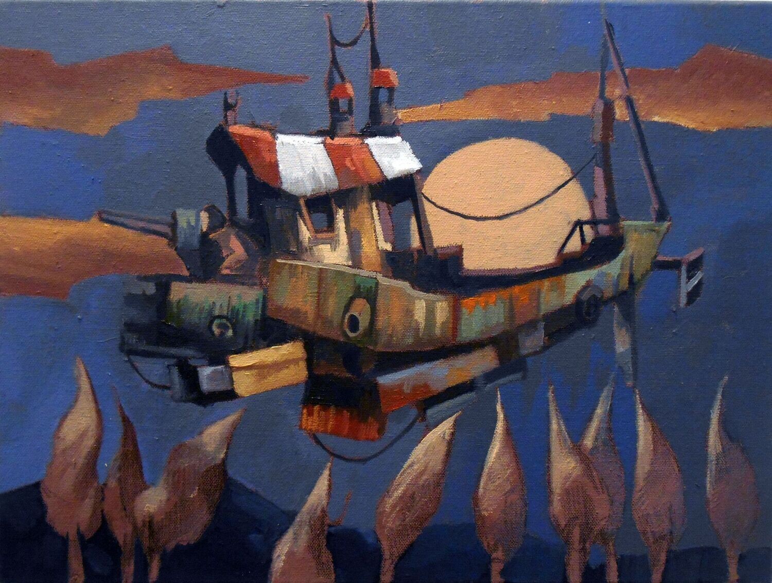Carloni Alessandra - la veglia notturna - 40x30cm