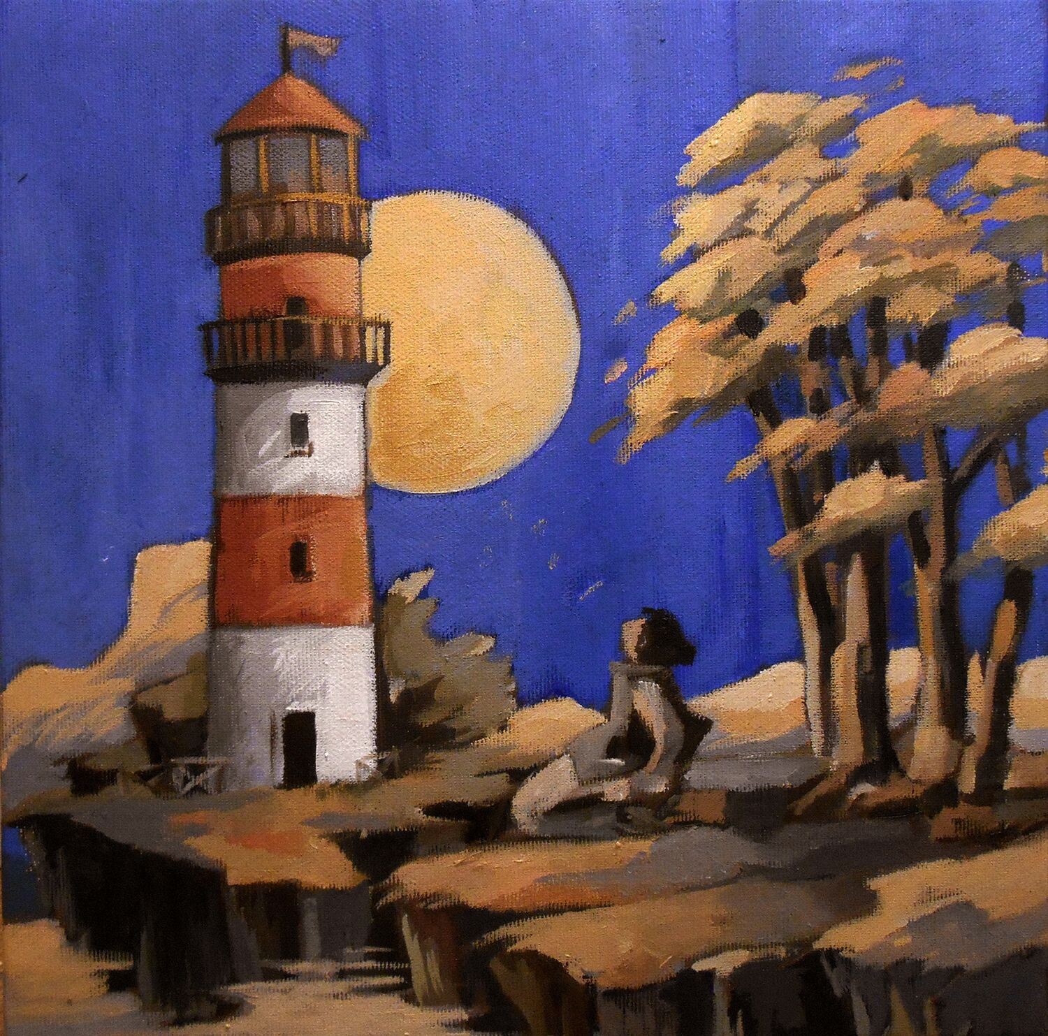 Carloni Alessandra - trova il tuo faro - 30x30cm