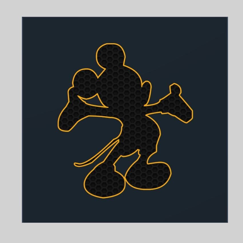 PoP Mickey Mouse (plexiglass) 40x40