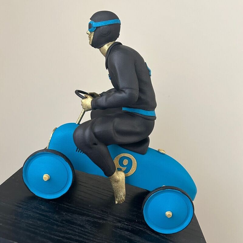 Andrea Giorgi  - scultura FAST & FURIOS blu nera