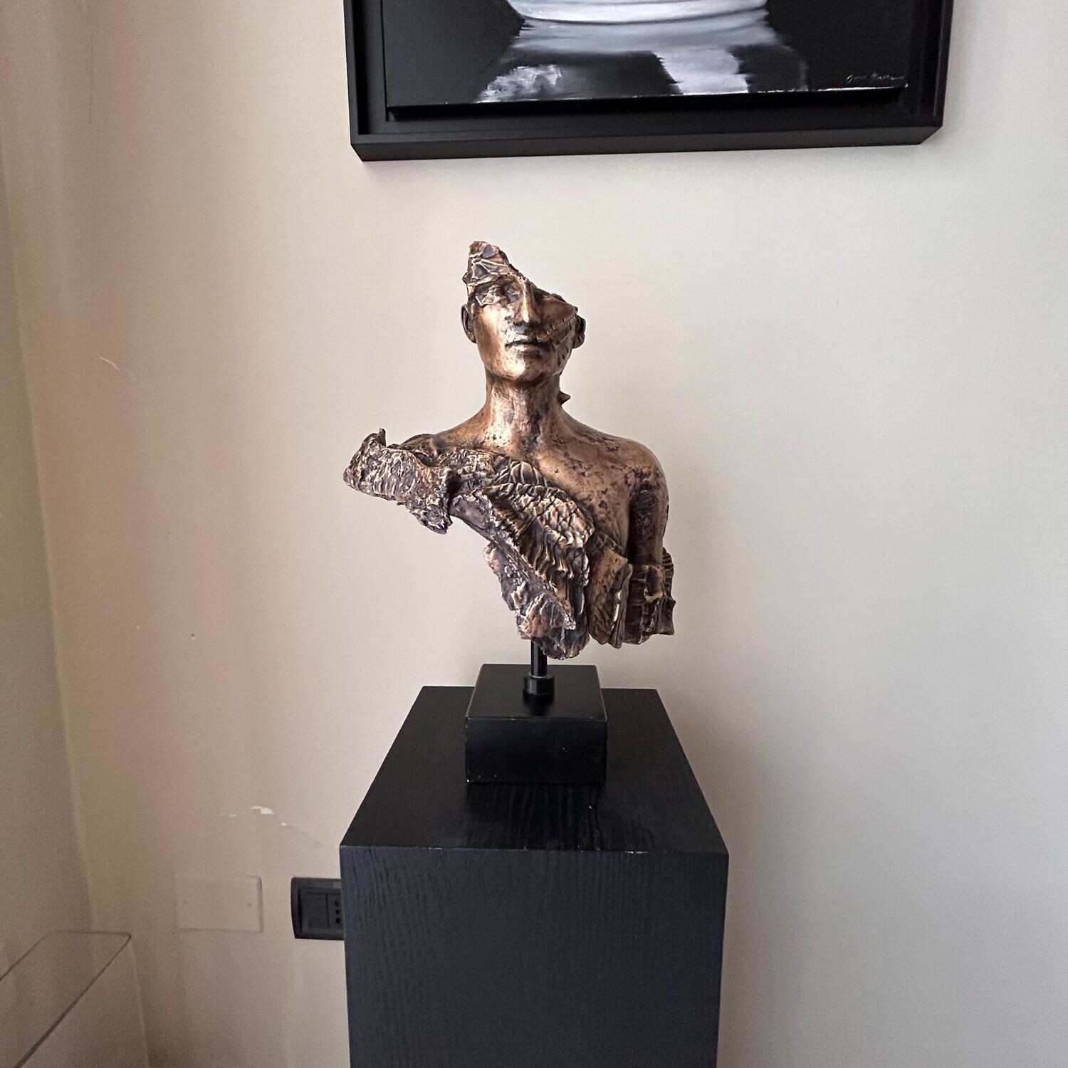 Andrea Giorgi - bronzo Frangar, non flectar P.A.