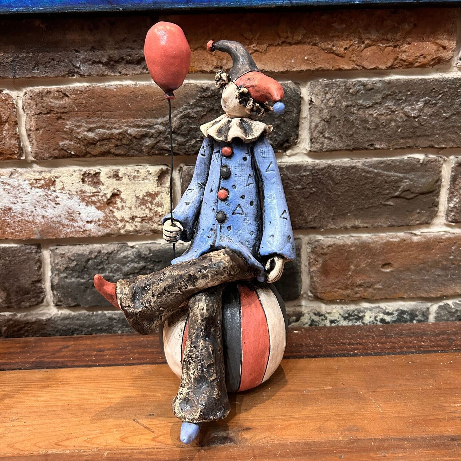 Scultura in ceramica Clown 2