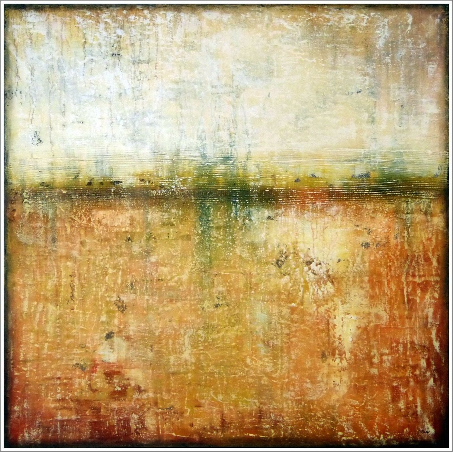 Stella Hettner - layers of the earth - 100x100cm
