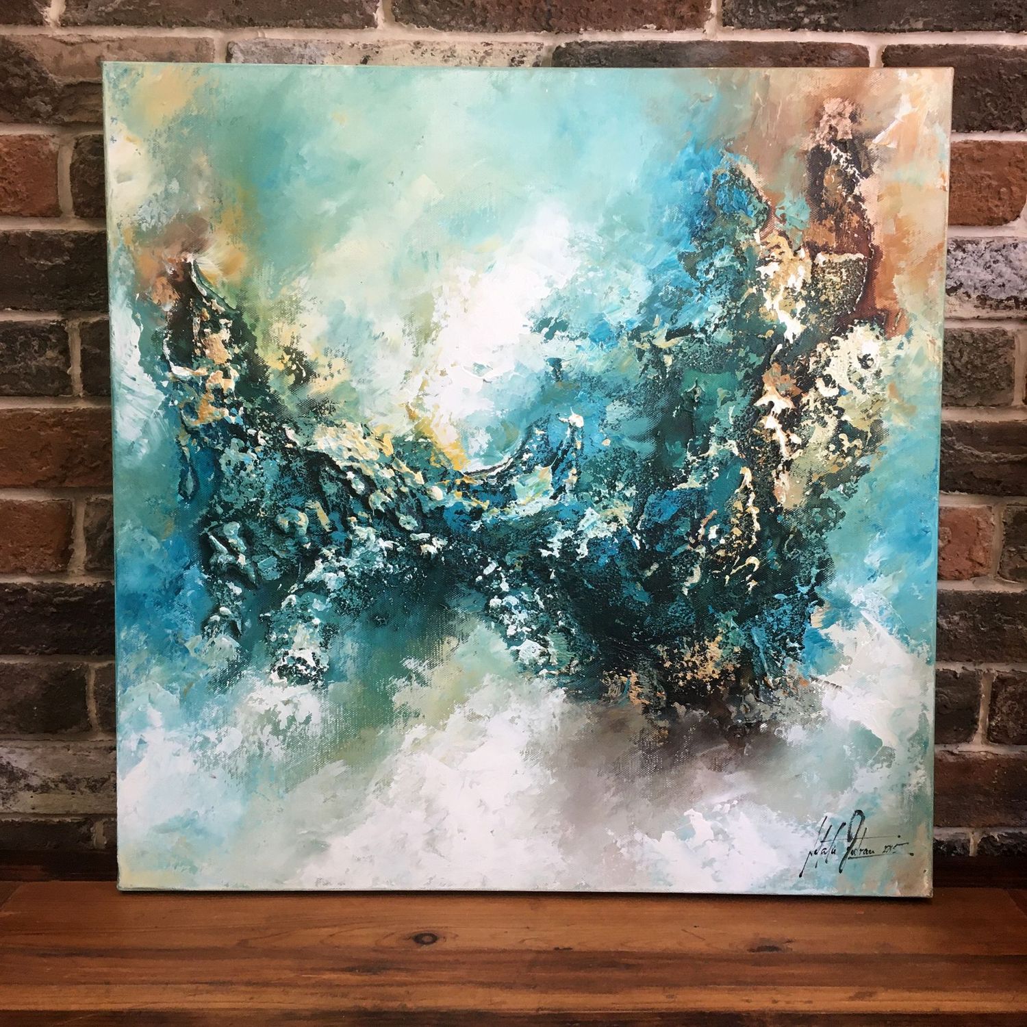 Natalie Fedrau 60x60cm  tecnica mista su tela