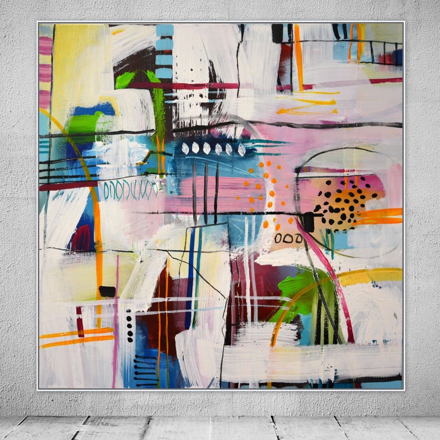 Natalie Fedrau 50x50cm  tecnica mista su tela