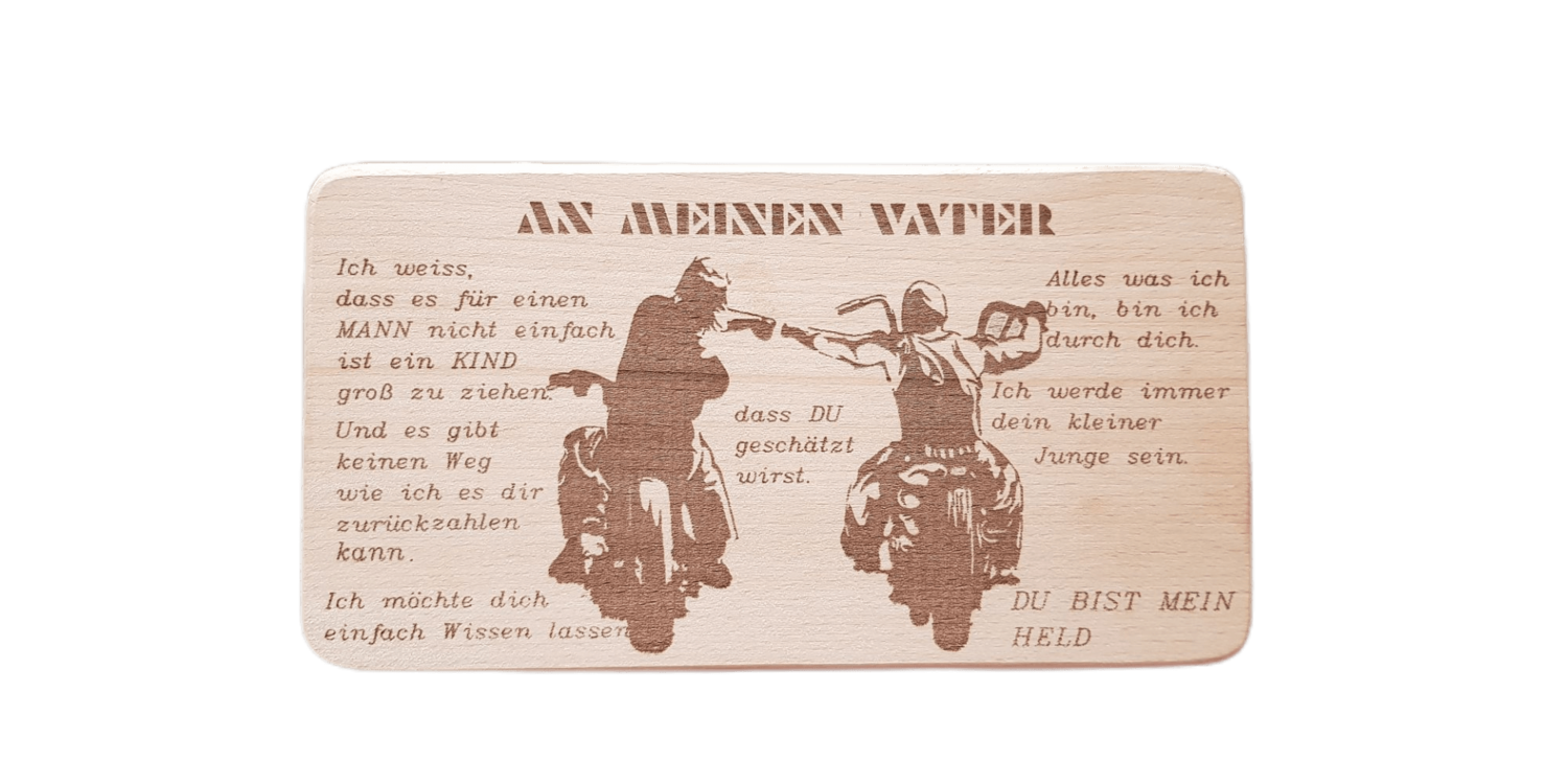 Frühstücksbrettchen AN MEINEN VATER