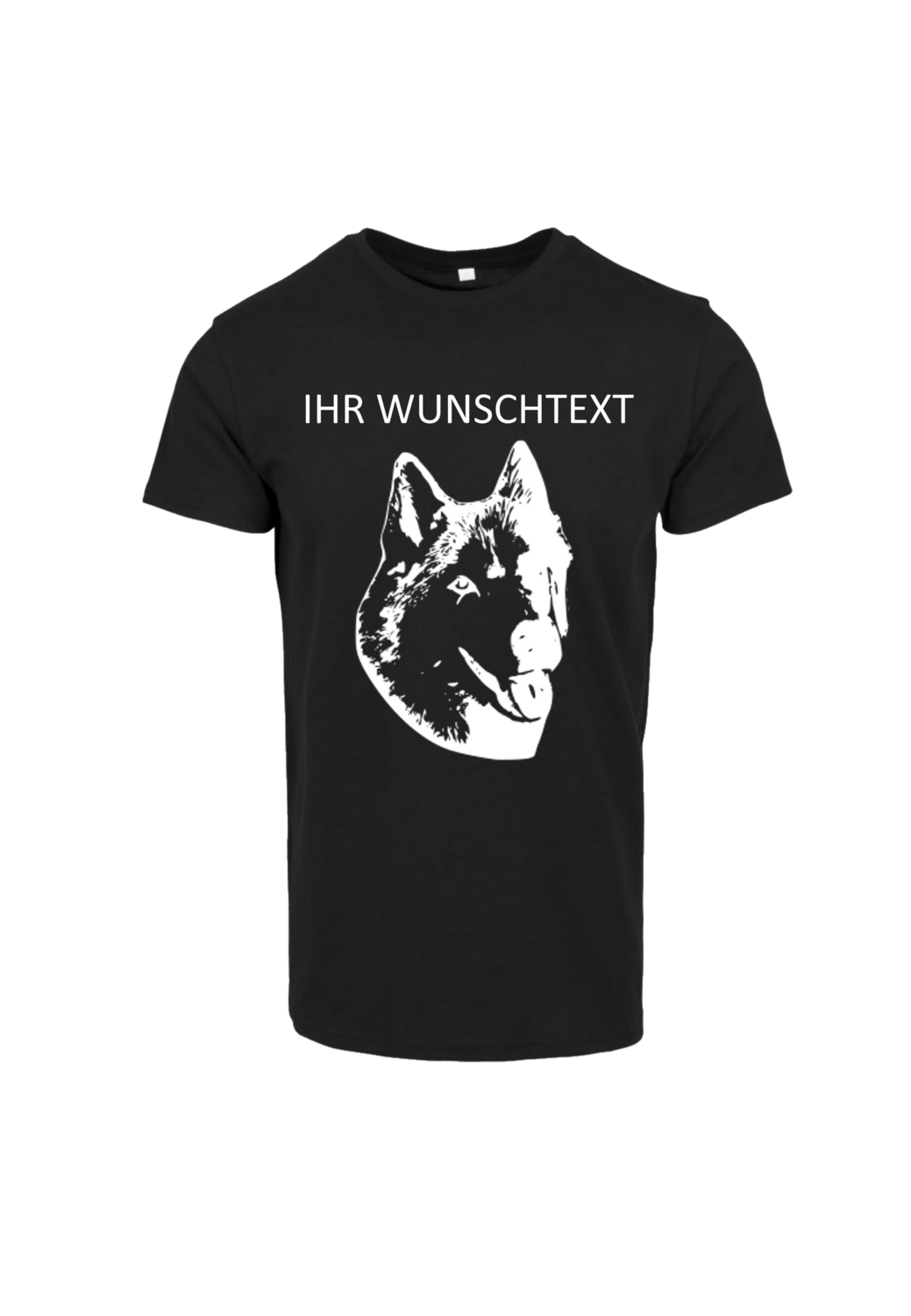 Personalisiertes T-Shirt Größe 5XL schwarz/weiß men