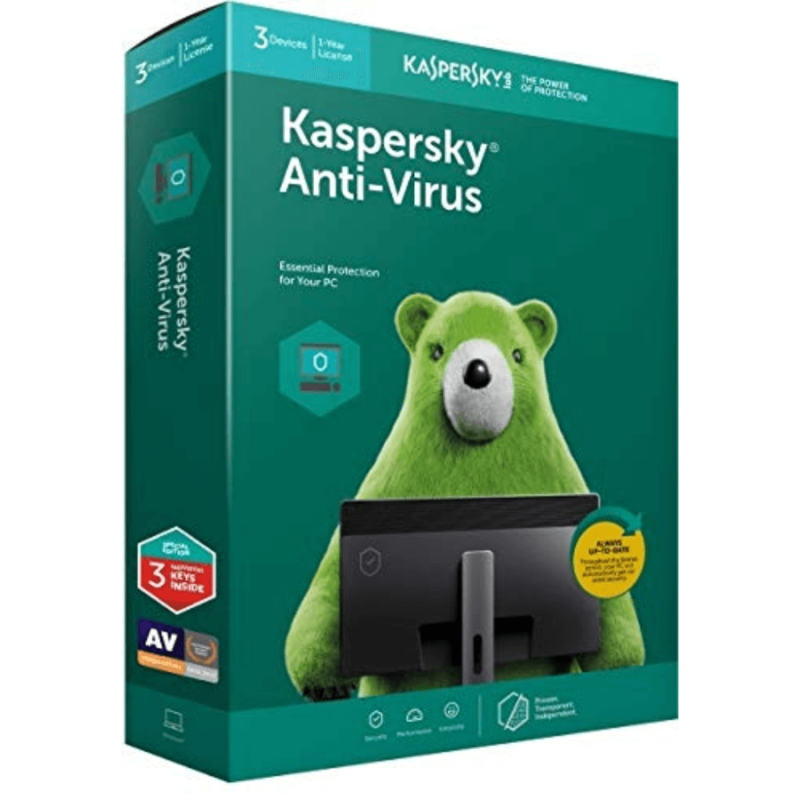 KASPERSKY ANTIVIRUS @ Rs.350/- ON-WARDS