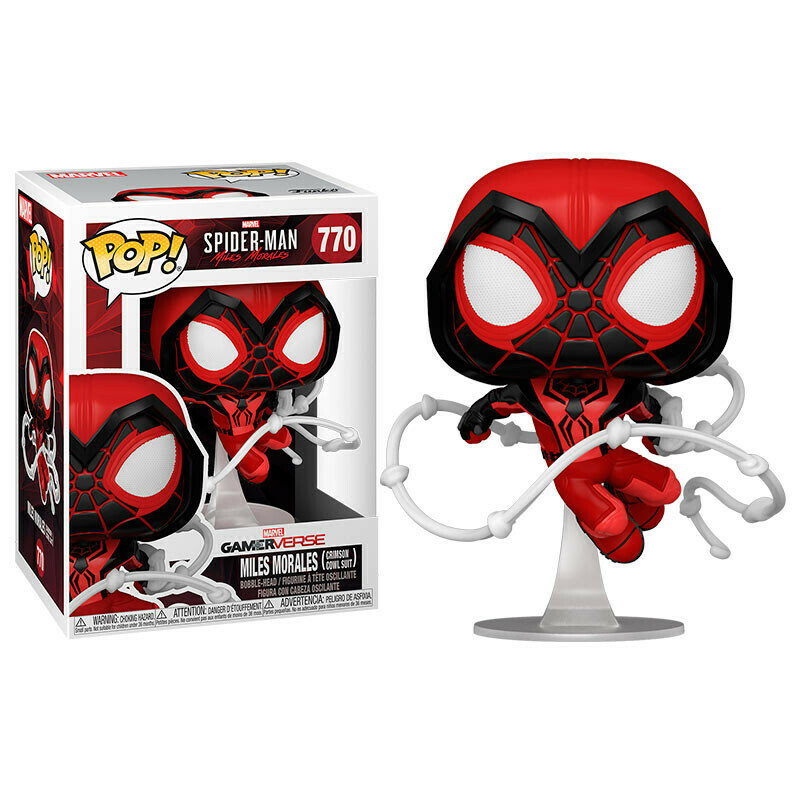 Funko Pop! Miles Morales Crimson Cowl Suit - Gameverse Spider-Man (Marvel)