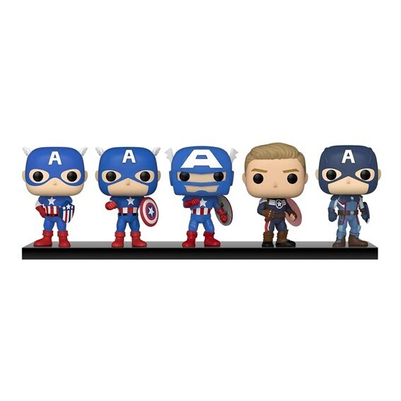 Funko Pop! 5-pack Captain America: Through the Ages (Year of the Shield) - Marvel