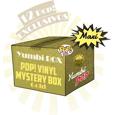 Maxi-Yumbi Mystery Box GOLD - Variada (12 Funko POP! EXCLUSIVOS aleatorios)