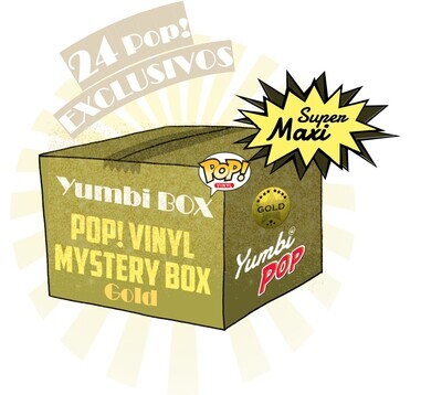 SuperMaxi-Yumbi Mystery Box GOLD - Variada (24 Funko POP! EXCLUSIVOS aleatorios)