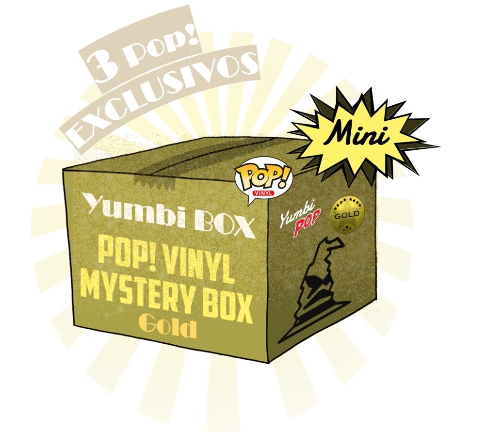 Mini-Yumbi Mystery Box GOLD Temática - Harry Potter (3 POP! EXCLUSIVOS)