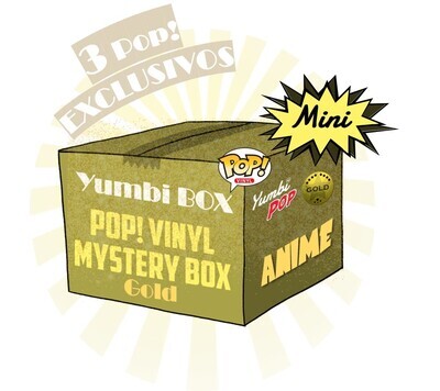 Mini-Yumbi Mystery Box GOLD Temática - Anime (3 POP! EXCLUSIVOS)