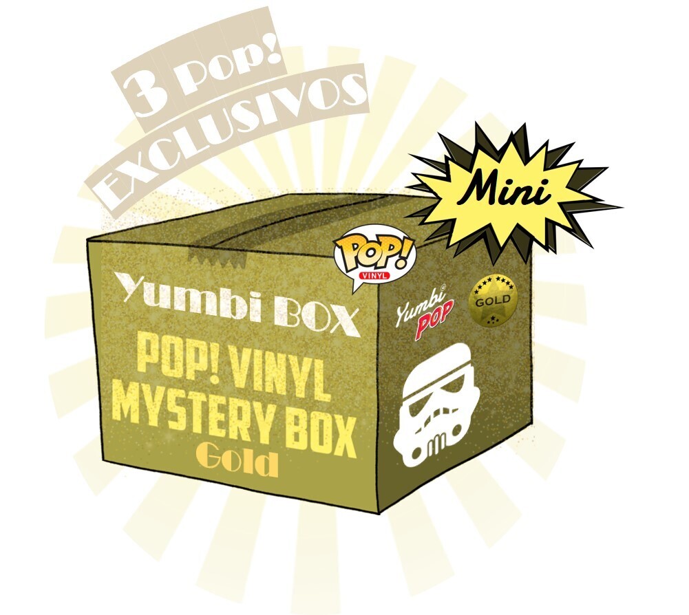 Mini-Yumbi Mystery Box GOLD Temática - Star Wars (3 POP! EXCLUSIVOS)