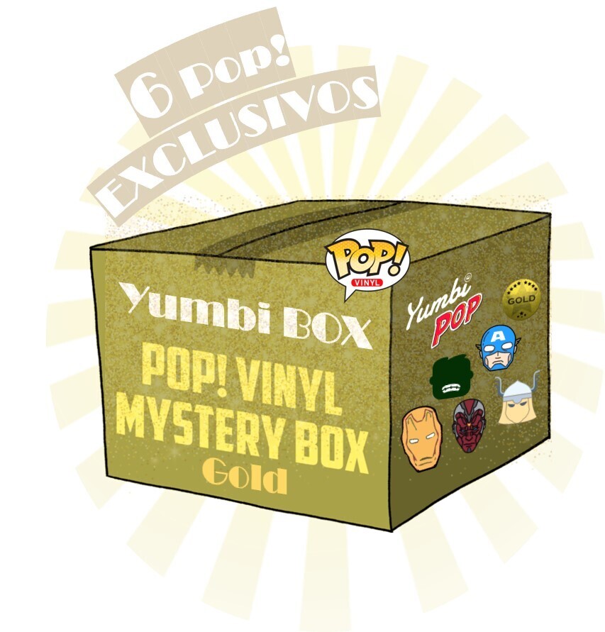 Yumbi Mystery Box GOLD Temática - Marvel (6 POP! EXCLUSIVOS)