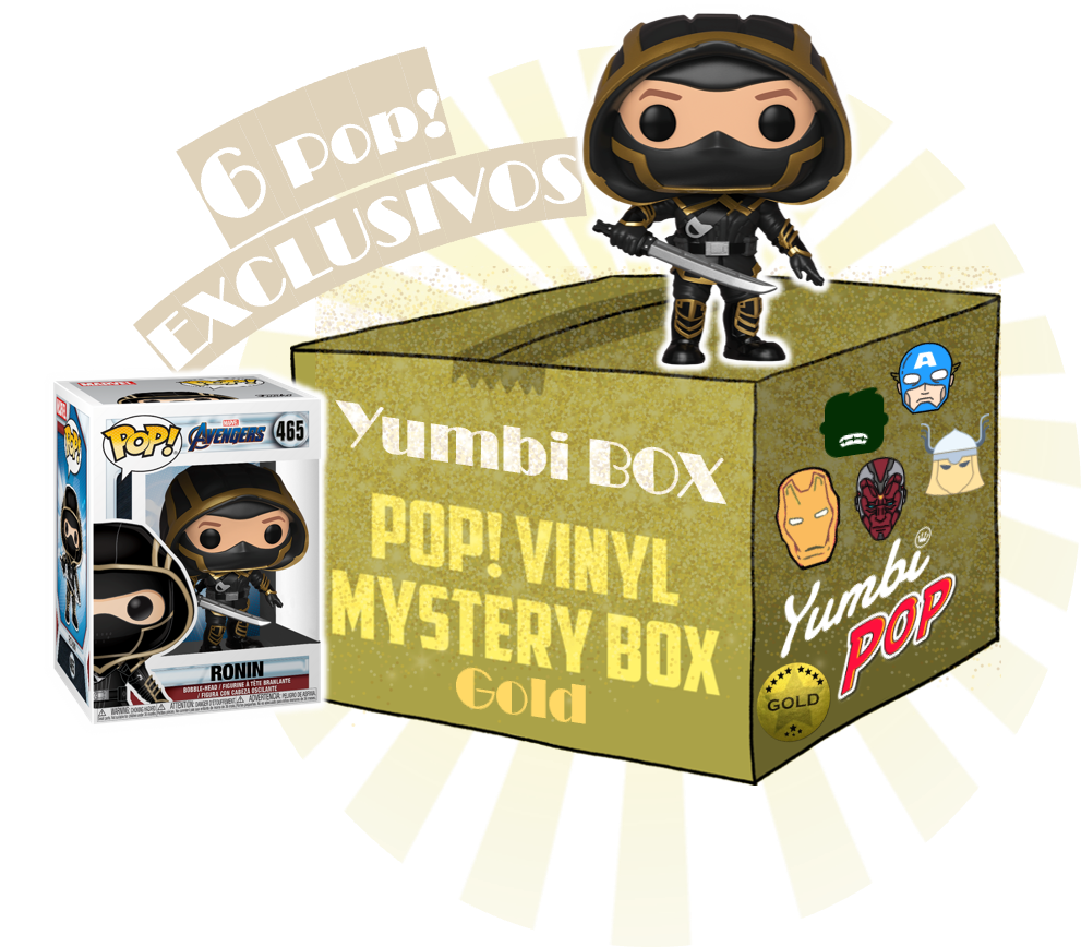 Yumbi Mystery Box GOLD - Ronin (Special Edition) + 5 POP! EXCLUSIVOS de Marvel