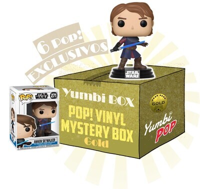Yumbi Mystery Box GOLD - Anakin Skywalker (exclusivo) + 5 POP! EXCLUSIVO