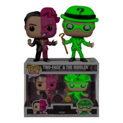Funko Pop! 2pack Two-Face & The Riddler (Glow in the Dark) - Batman Forever DC