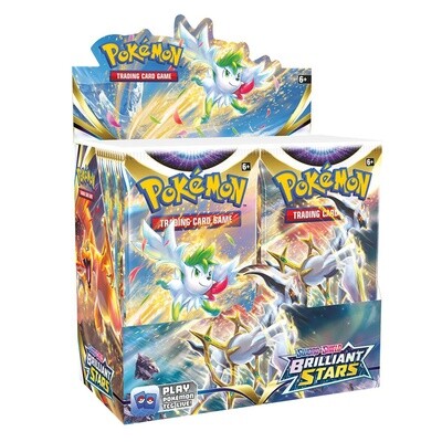 Caja de Sobres Brilliant Stars (en Inglés) (36 unidades) - TCG Pokemon Espada y Escudo