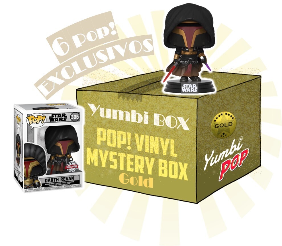 Yumbi Mystery Box GOLD - Darth Revan (Special Edition) + 5 POP! EXCLUSIVOS