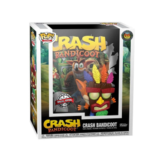 bolso barrera software Funko Pop! Games Cover Crash Bandicoot (Special Edition) - Crash Bandicoot