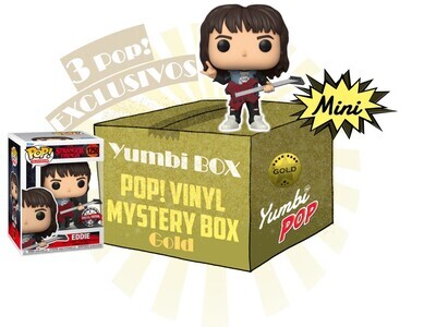 Yumbi Mystery Box GOLD - Eddie Munson (Special Edition) + 2 POP! EXCLUSIVOS