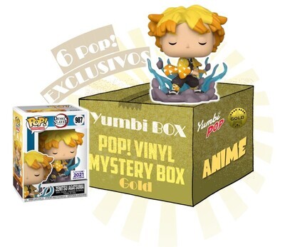 Yumbi Mystery Box GOLD - Zenitsu (Fumination Exclusive) + 5 POP! EXCLUSIVOS de ANIME