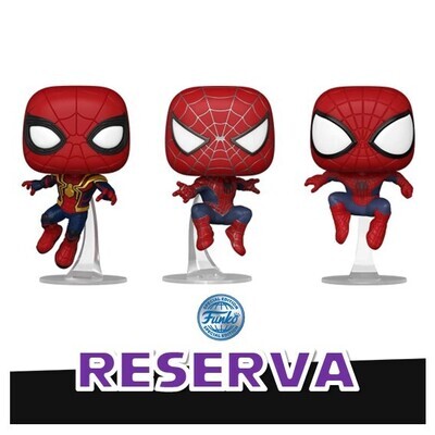(RESERVA) Funko Pop! 3-pack Spider-Man (Exclusivo) - Spider-Man No Way Home