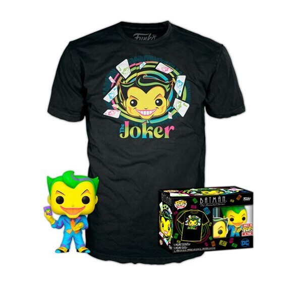 Funko Pop! & Tee The Joker Black Light (Special Edition) + Camiseta exclusiva - Batman DC