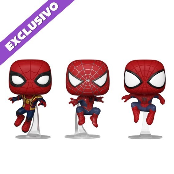 Funko Pop! 3-Pack Spider-Man (Amazon Exclusive) - Spider-Man No Way Home Marvel