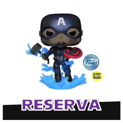 (RESERVA) Funko Pop! Captain America (Glow in the Dark) (Special Edition) - Avengers Endgame Marvel