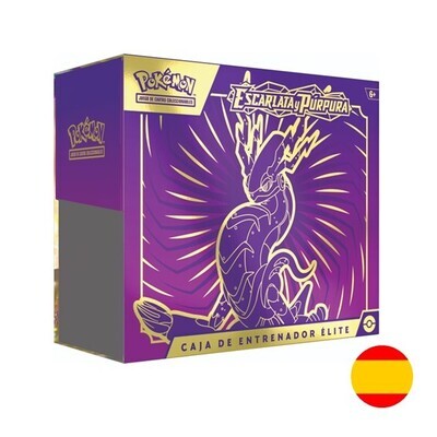 ETB Elite Trainer Box Escarlata y Púrpura (en Español) - Miraidon - TCG Pokemon Scarlet & Violet