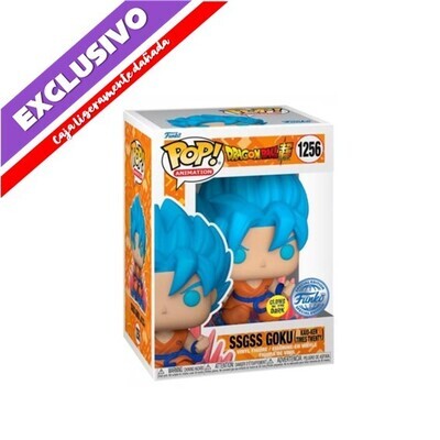 (Caja ligeramente dañada) Funko Pop! SSGSS Goku Kaio-Ken (GITD) (Special Edition) - Dragon Ball Super