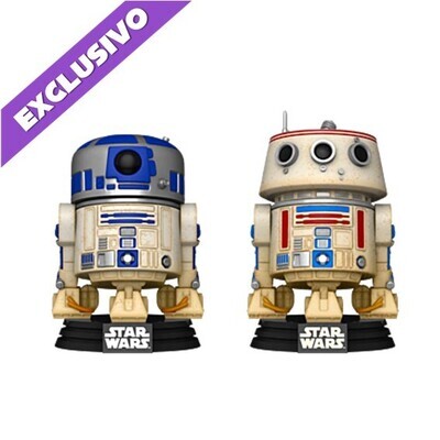 Funko Pop! 2-pack R2-D2 & R5-D4 (2023 Galactic Convention) - Star Wars