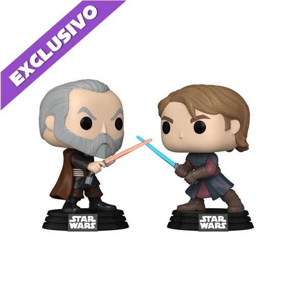 Funko Pop! 2-pack Count Dooku vs. Anakin Skywalker (Special Edition) - Star Wars