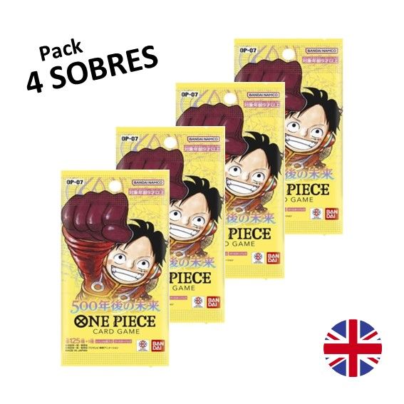 4 x Sobres OP-07 500 Years into the Future - One Piece Card Game