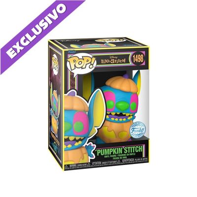 Funko Pop! Pumpkin Stitch Black Light 1498 (Special Edition) - Lilo &amp; Stitch Disney