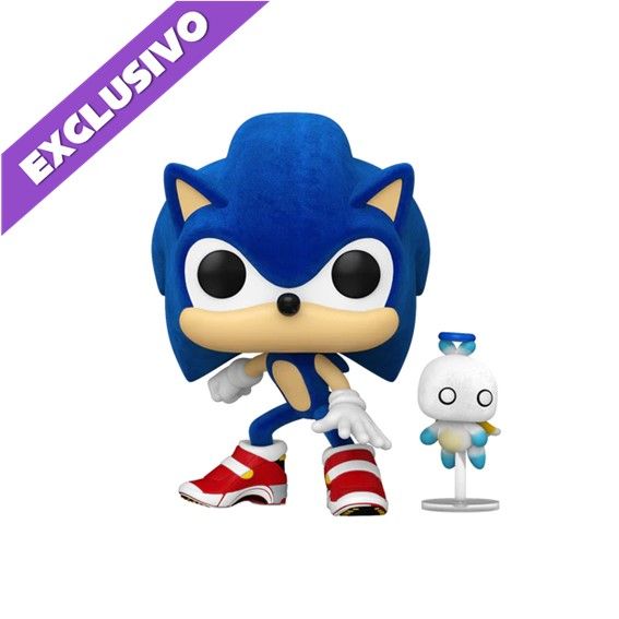 Funko Pop! Sonic with Chao 1036 (Flocked) (Special Edition) - Sonic The Hedgehog