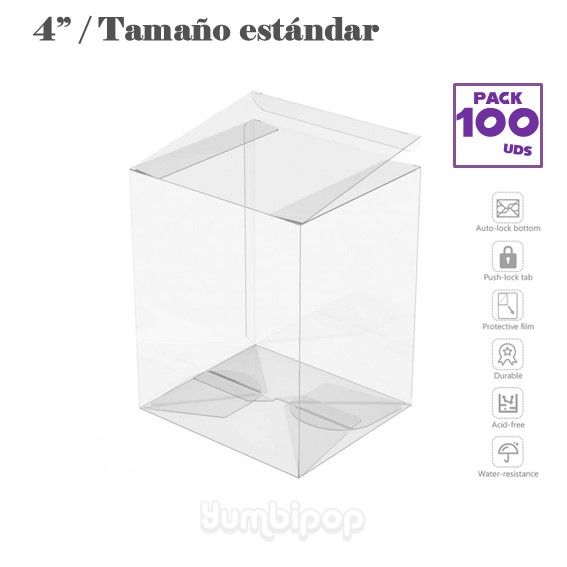 100 x Protectores Funko Pop! estándar 4&#39;&#39; de 0.5mm