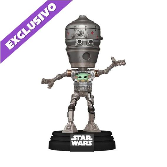Funko Pop! 6&#39;&#39; IG-12 with Grogu 720 Luces y Sonido (Funko Exclusive) - Star Wars
