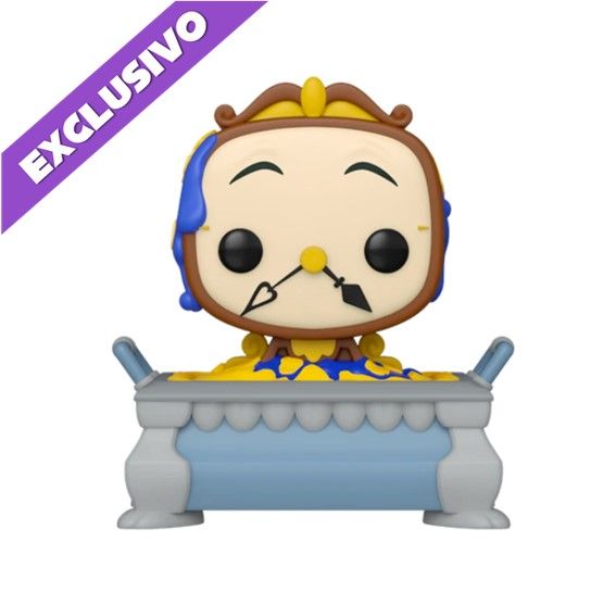 Funko Pop! Cogsworth 1138 (Funko Exclusive) (opción aleatoria de chase) - Beauty and the Beast Disney