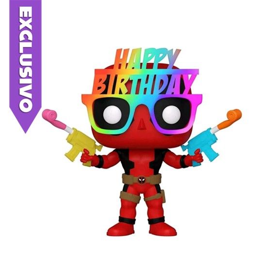 Funko Pop! Birthday Glasses Deadpool 783 (Special Edition) - Marvel Deadpool