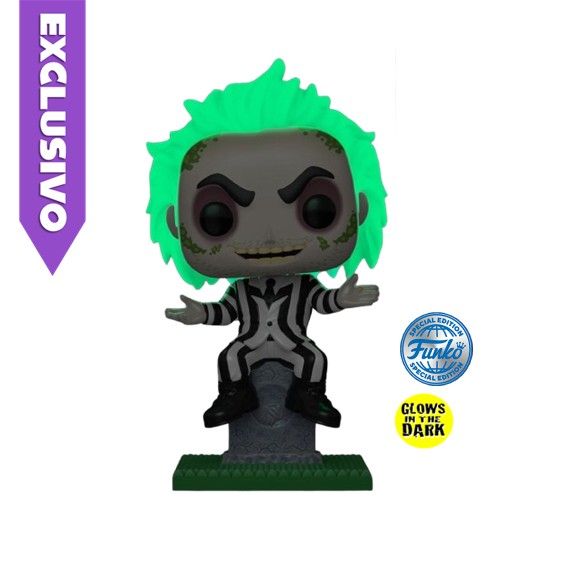 Funko Pop! Beetlejuice on Tombstone 1757 Plus (GITD) (Special Edition) - Beetlejuice