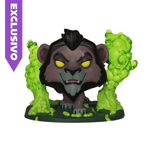 Funko Pop! Deluxe Scar with Flames 544 (opción aleatoria de chase) - Disney The Lion King