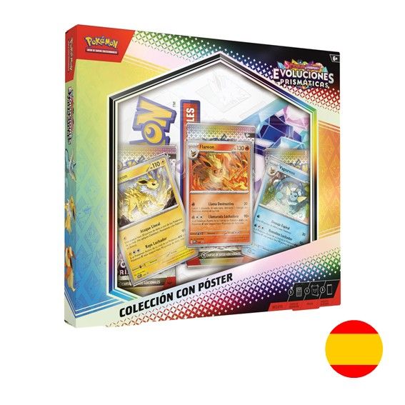 Colección con Poster Evoluciones Prismáticas (en Español) - TCG Pokemon Escarlata y Púrpura