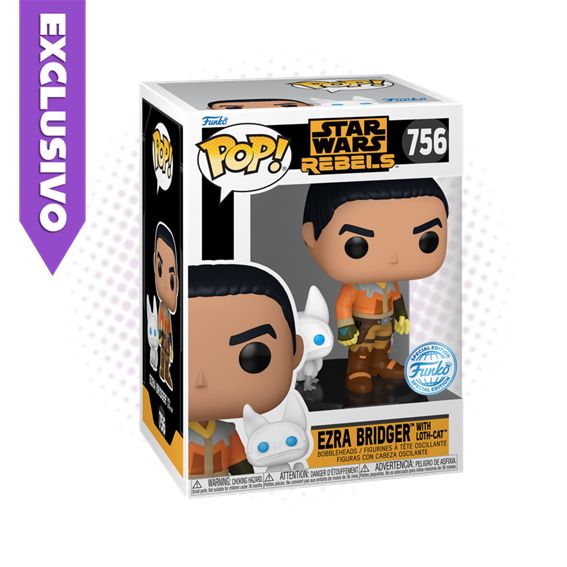 Funko Pop! Ezra Bridger with Loth-Cat 756 (SE) - Star Wars Rebels