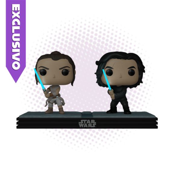 Funko Pop! Moment Rey &amp; Kylo Ren 758 (GITD) (SE) - Star Wars