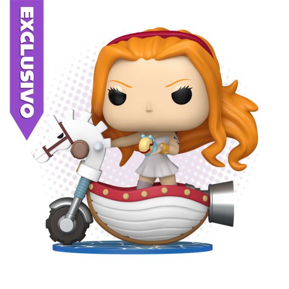 Funko Pop! Rides Nami with White Hobby Horse 128 (Wondrous Convention 2025) - One Piece