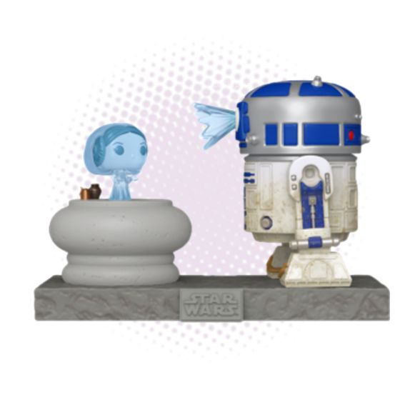 Funko Pop! Deluxe R2-D2 and Princess Leia Hologram 766 - Star Wars